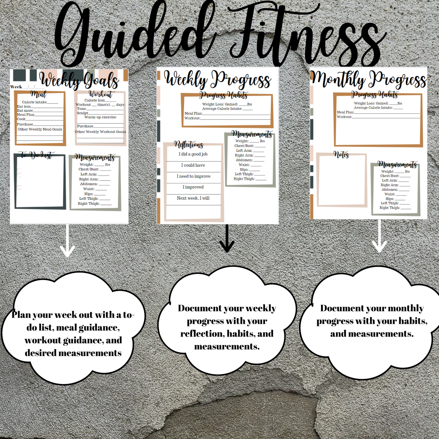 Fitness Workout Planner Printable