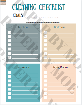 Cleaning Checklist