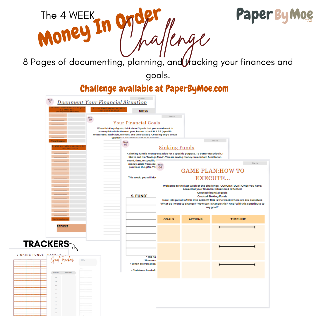 Money In Order: October 4 Week Challenge