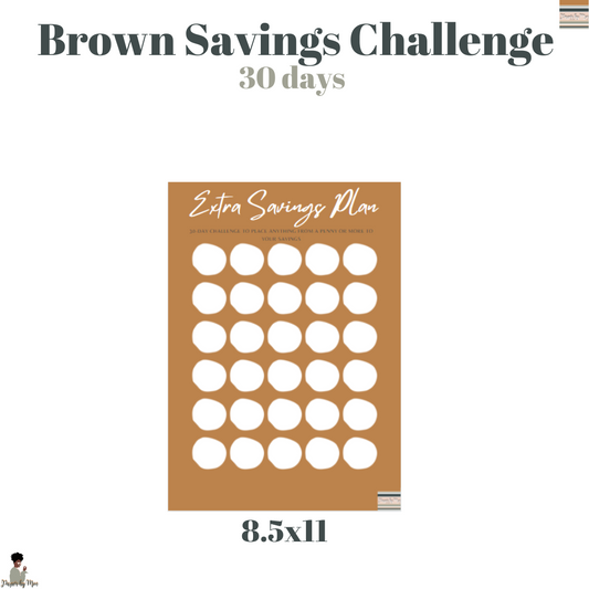 Brown 30 DAY Savings Plan Challenge