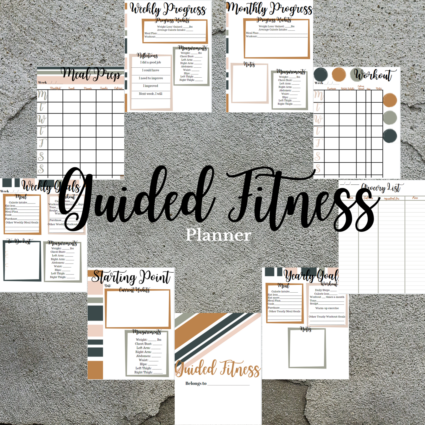 Fitness Workout Planner Printable