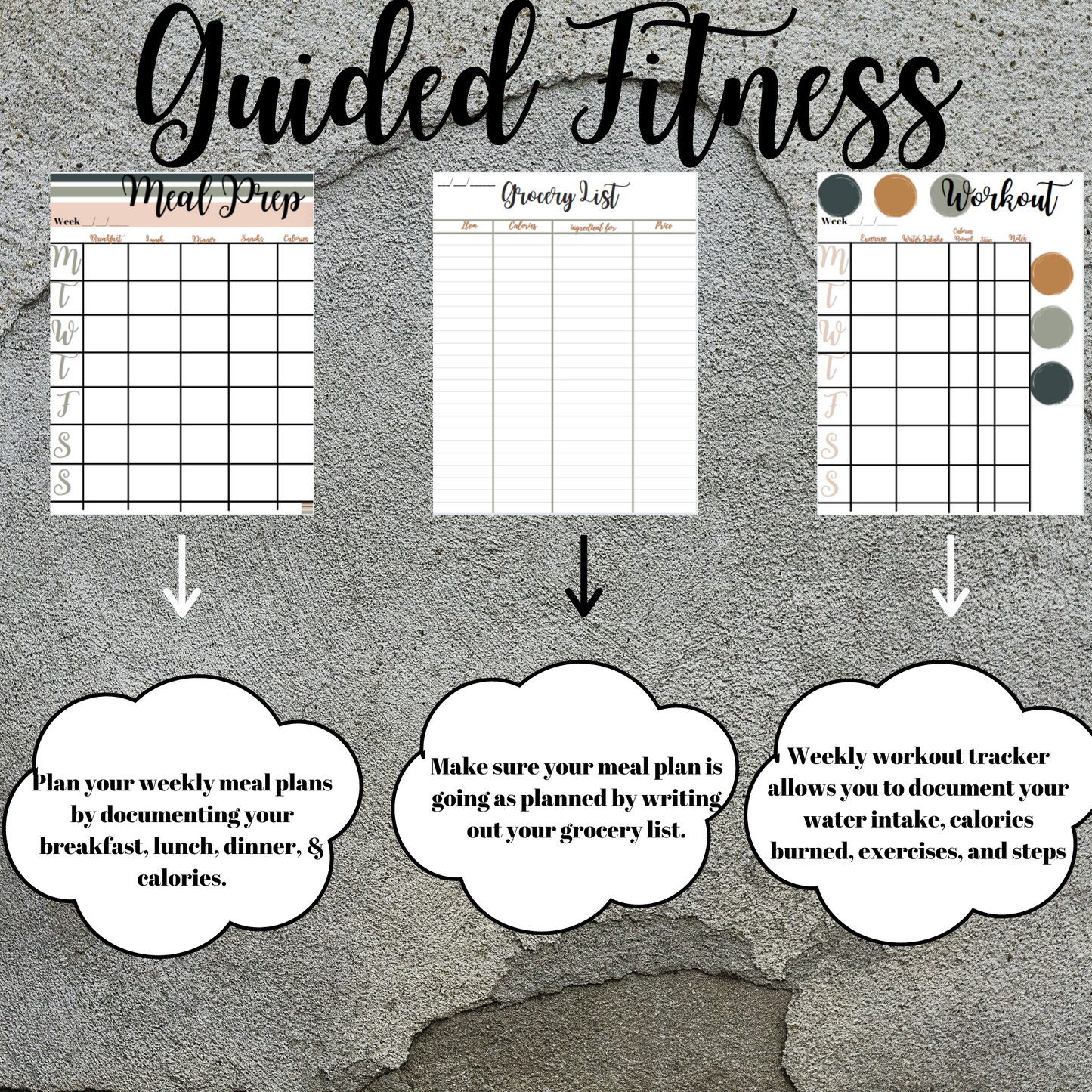 Fitness Workout Planner Printable