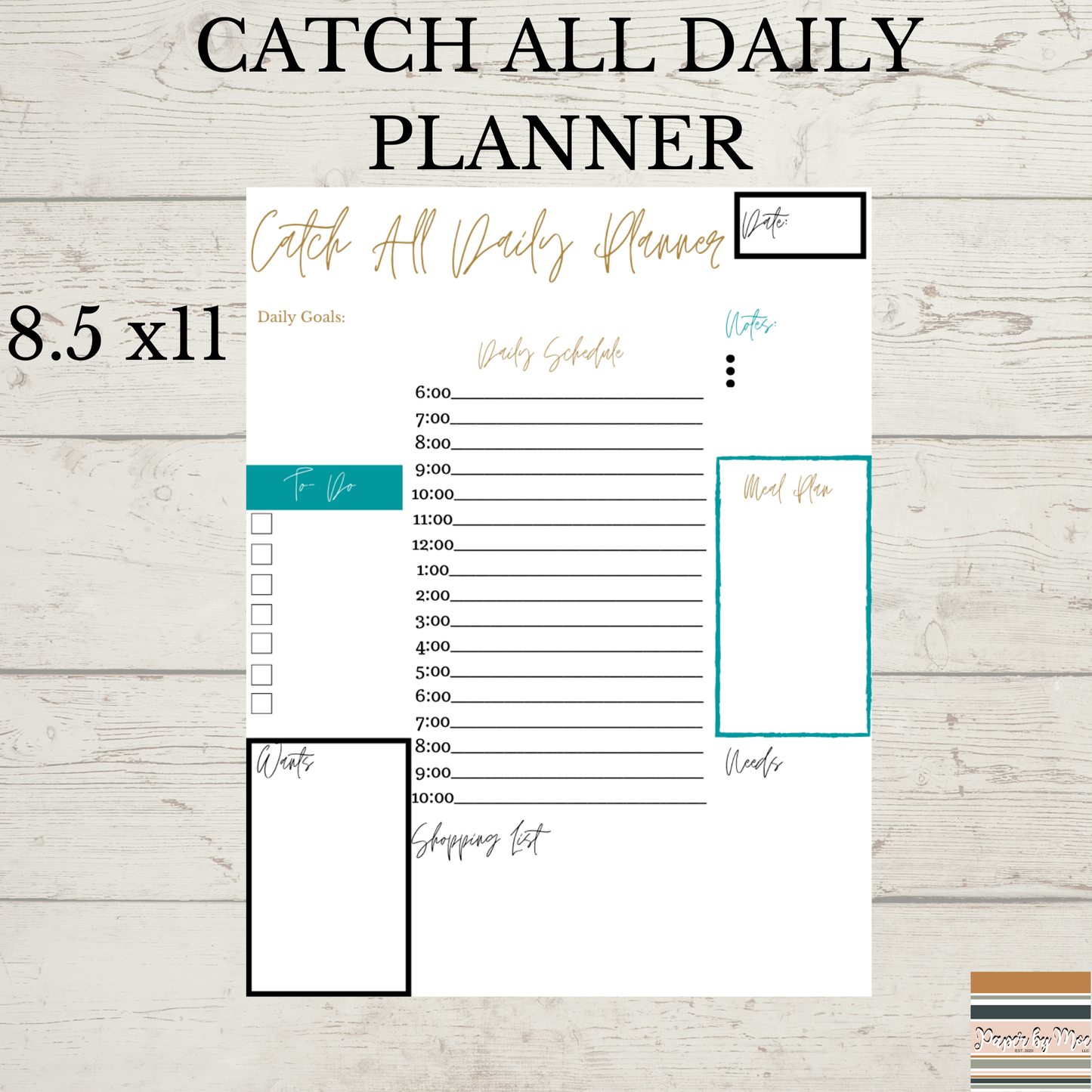Catch All Daily Planner