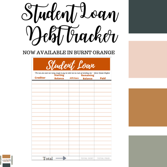 Orange Student Loan Debt Tracker