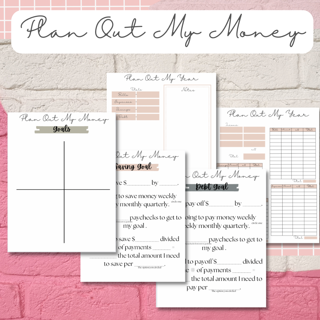 Plan Out My Money PRINTABLE