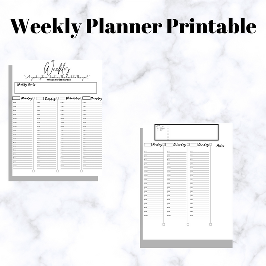 Weekly Planner Printable